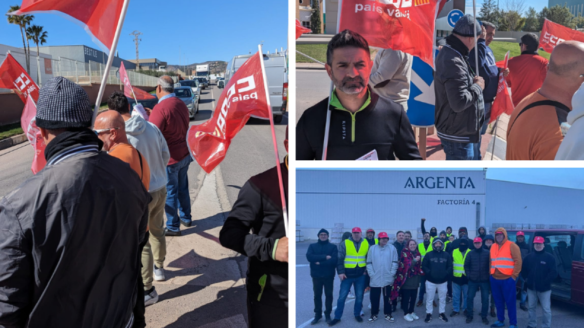 Seguimiento masivo de la Huelga de trabajadores y trabajadoras del Azulejo en Castelln