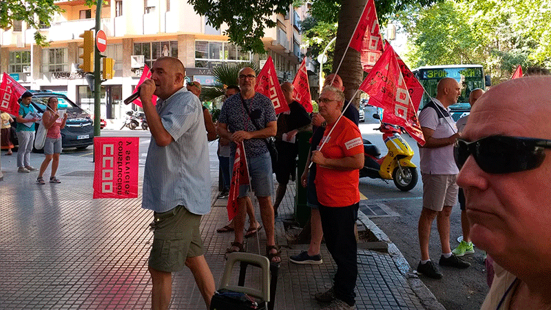 Manifestacin de trabajadores de Ombuds en Baleares