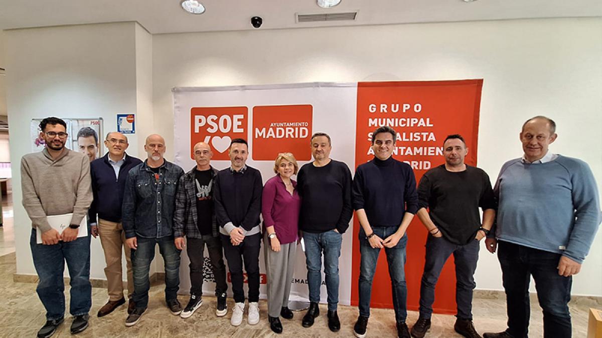 Reunin con el grupo municipal del PSOE en el Ayuntamiento de Madrid para tratar la posible remunicipalizacin de CALLE30