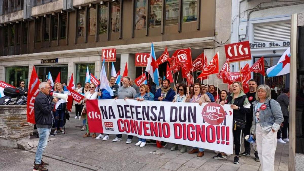 A Limpeza de Lugo concntrase para reivindicar a dignificacin dos seus soldos e condicins laborais