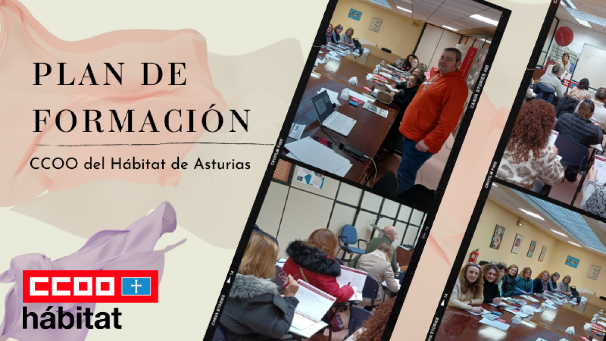 Jornada formativa para delegadas y delegados de CCOO del Hbitat de Asturias