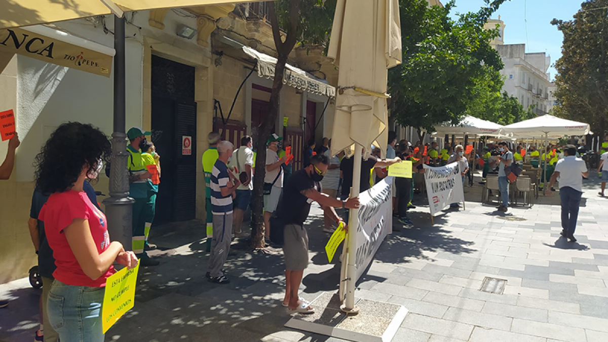 CCOO de Construccin y Servicios de Cdiz apoya las movilizaciones de la plantilla de la empresa UTE Jerez
