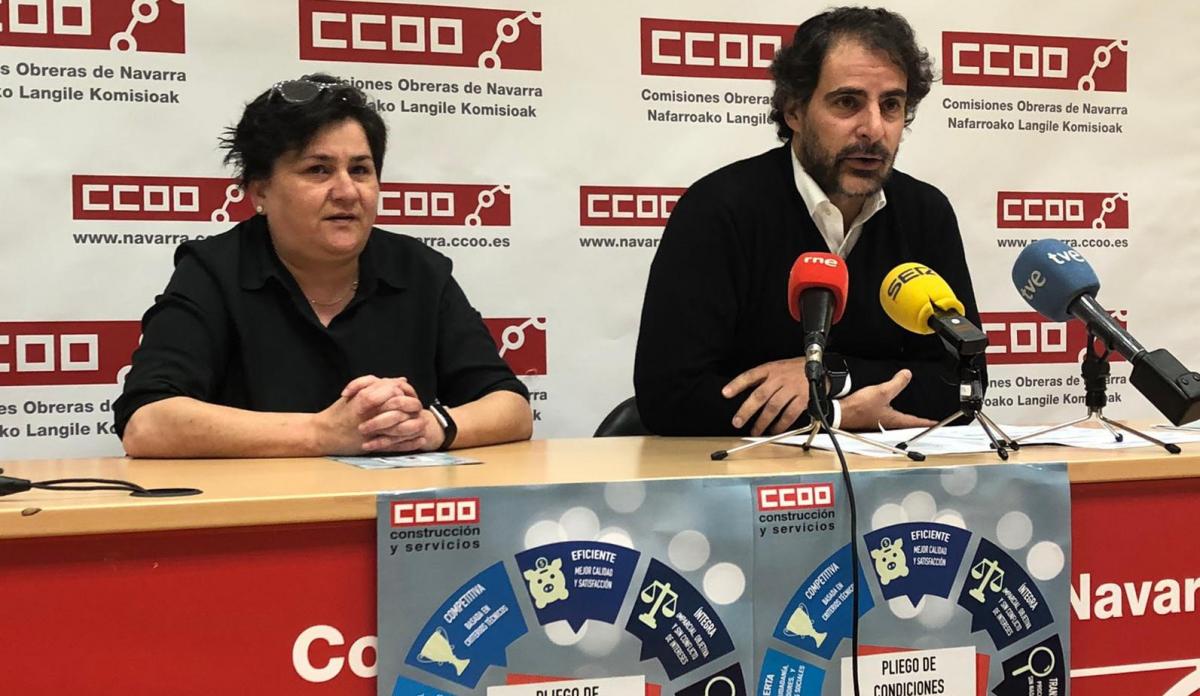 Rueda de prensa presentacin del Observatorio Sectorial de la Contratacin Pblica en Navarra
