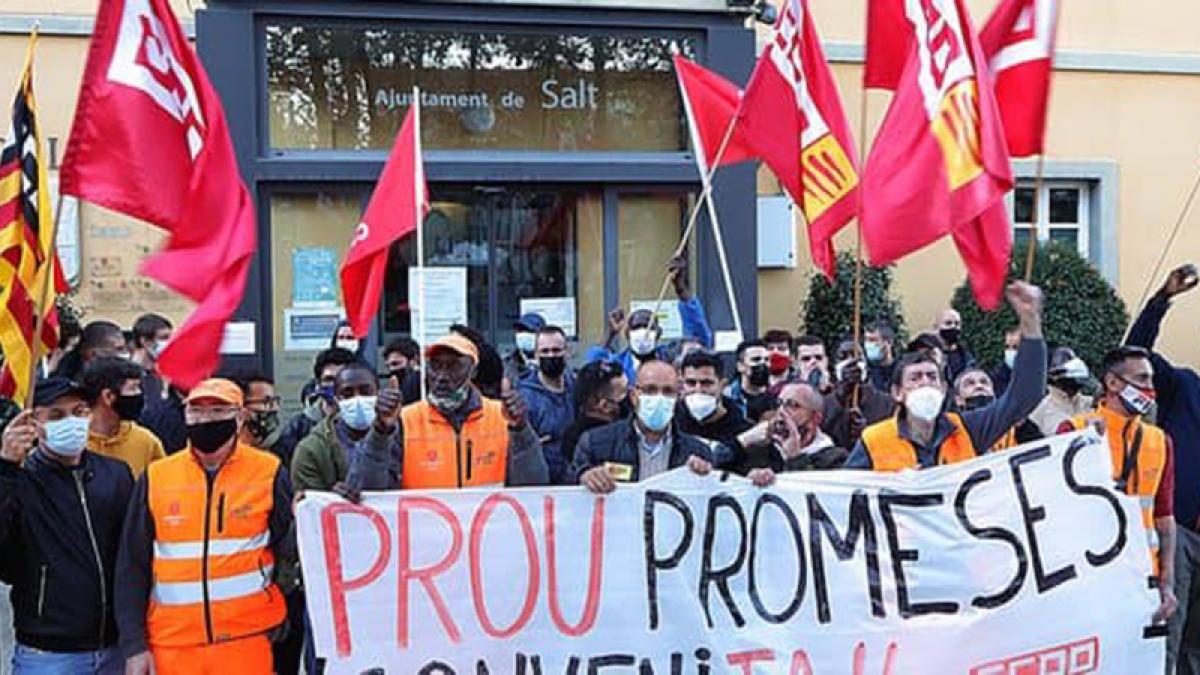 Substituci de treballadors en vaga al municipi de Salt a Girona